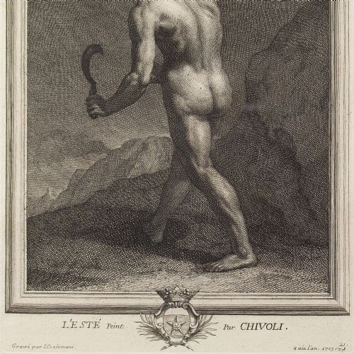 fig 3. Jacques Coelemans After Chivoli, From The Cabinet Of Jean-Baptiste II De Boyer - Antique Engraving