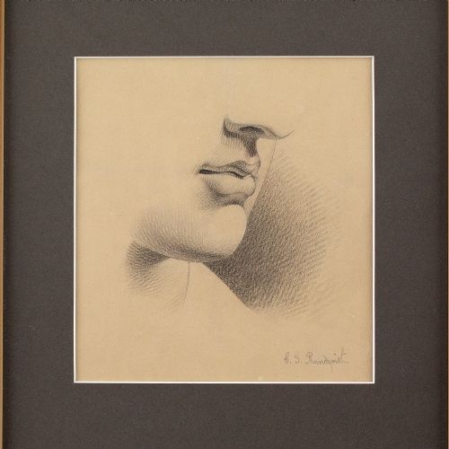 fig 2. C. S. Rundquist, Late 19th-Century Academic Study - Antique Drawing