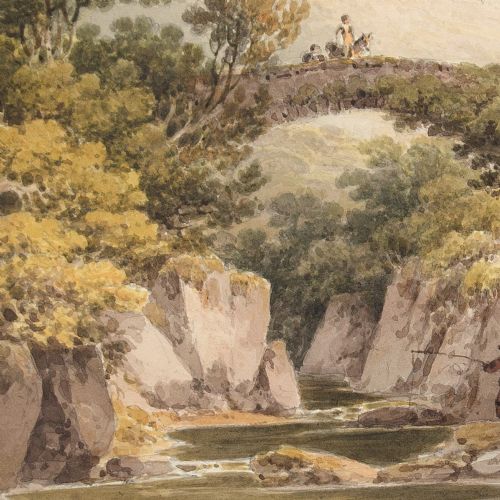 fig 2. Paul Sandby Munn RWS, Mallevy, Merioneth, North Wales - Antique Watercolour