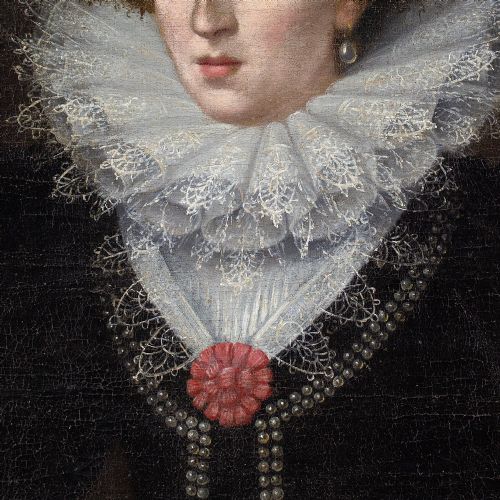 fig 2. Marcus Geeraerts the Younger (Circle), Late 16th-Century Portrait Of An English Lady - Antique Oil Painting