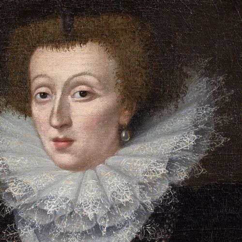 fig 6. Marcus Geeraerts the Younger (Circle), Late 16th-Century Portrait Of An English Lady - Antique Oil Painting