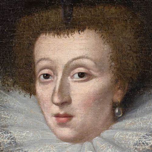 fig 7. Marcus Geeraerts the Younger (Circle), Late 16th-Century Portrait Of An English Lady - Antique Oil Painting