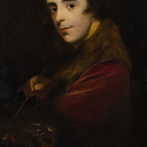 fig 2. James Shaw, Self-Portrait - Antique Oil Painting