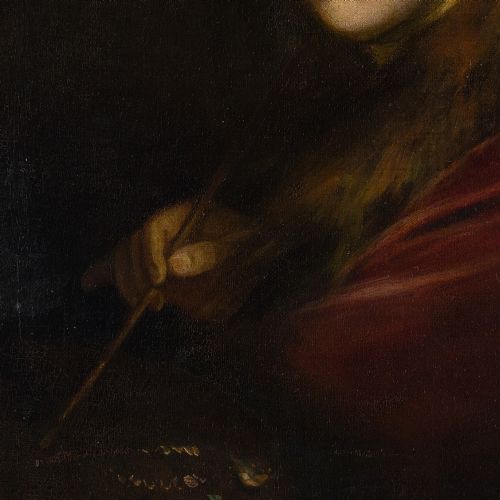 fig 3. James Shaw, Self-Portrait - Antique Oil Painting