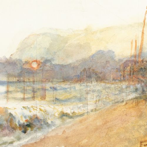 fig 2. Henry Robertson ARE, The Beach At Hastings - Antique Watercolour