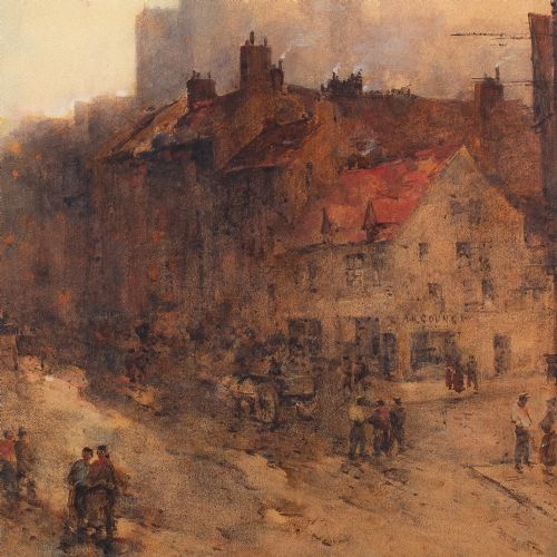 fig 2. John Terris RSW, York Minster - Antique Watercolour