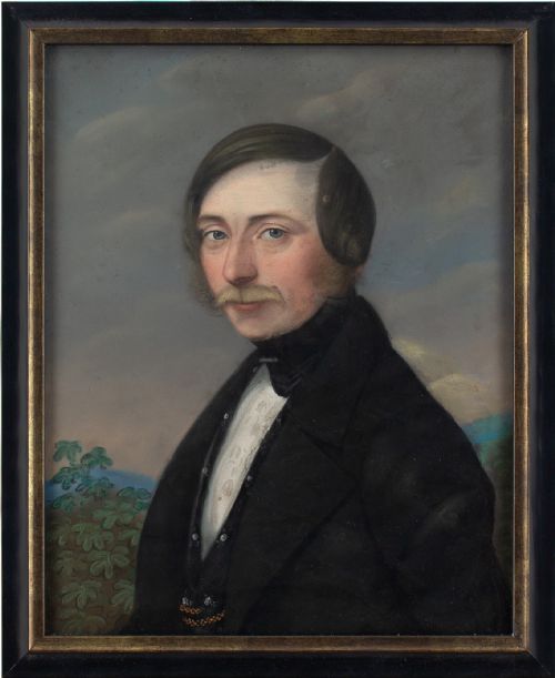 Early 19th-century German School, Portrait of a Gentleman - Antique Pastel