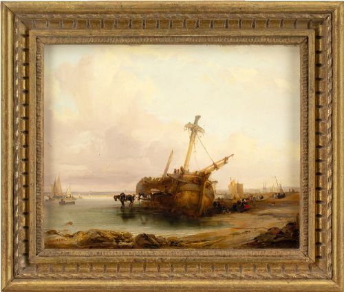 George Balmer, the Dismantled Dutchman - Antique Oil Painting