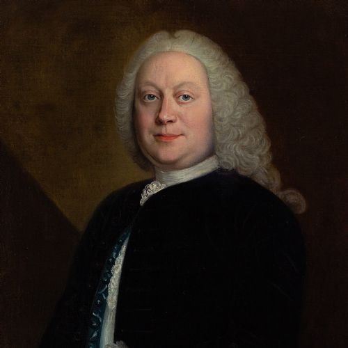 fig 2. Mid-18th-Century French School, Portrait Of A Gentleman With A Sealed Missive - Antique Oil Painting