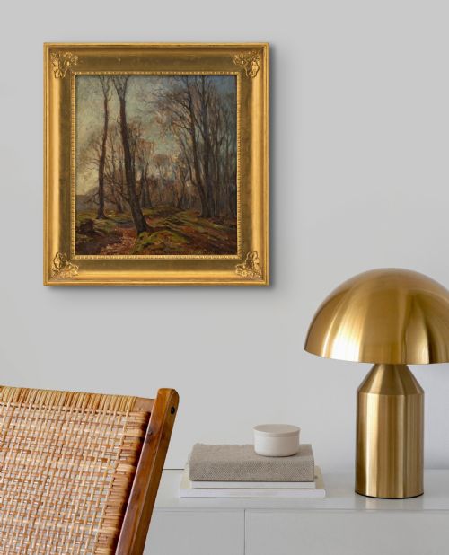 fig 2. Carl Hansen, From Dyrehaven - Antique Oil Painting 