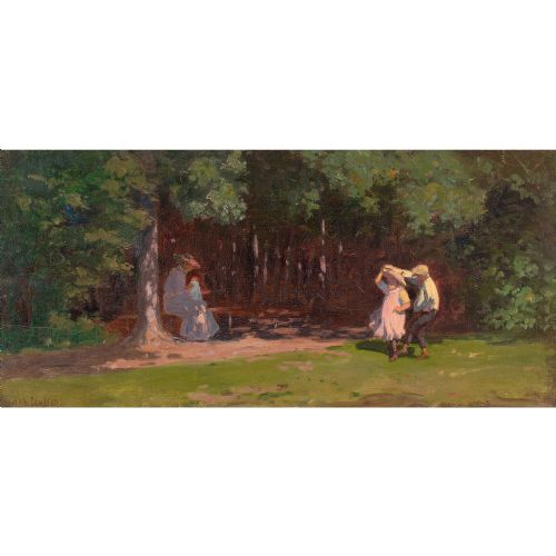 fig 1. Ludvig Luplau Janssen, Children Dancing In A Forest Glade