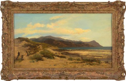 Benjamin Williams Leader Ra, Study of Conway Bay and the Carnarvonshire Coast - Antique Oil Painting