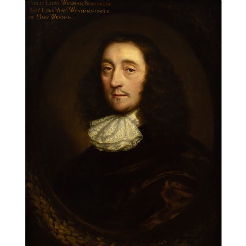 fig 2. Cornelis Jonson Van Ceulen The Younger (Attributed), Portrait Of Philip Lord Wenman - Antique Oil Painting