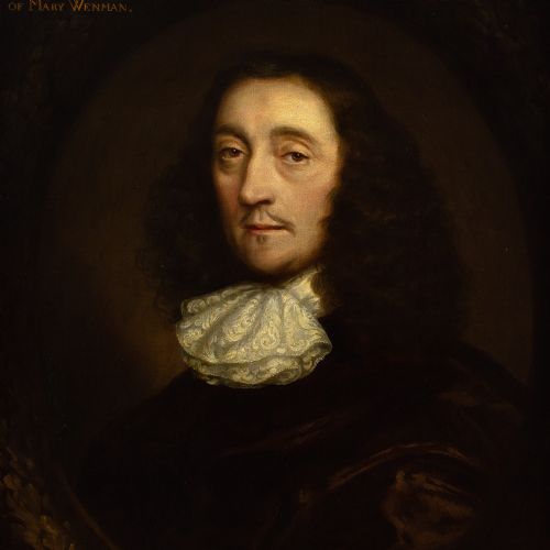 fig 6. Cornelis Jonson Van Ceulen The Younger (Attributed), Portrait Of Philip Lord Wenman - Antique Oil Painting