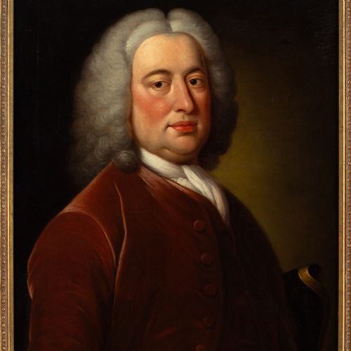 fig 2. Mason Chamberlain RA (Studio), Portrait Of A Sea Captain - Antique Oil Painting