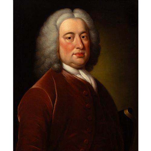 fig 3. Mason Chamberlain RA (Studio), Portrait Of A Sea Captain - Antique Oil Painting