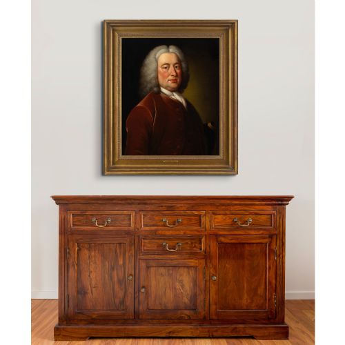 fig 4. Mason Chamberlain RA (Studio), Portrait Of A Sea Captain - Antique Oil Painting