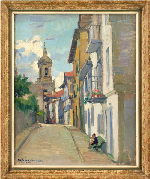 Philippe Swyncop, Fontarabie - Oil Painting