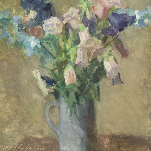 fig 2. Oskar Hagemann, Still Life With Flowers - Oil Painting
