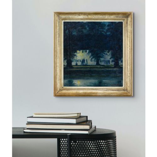 fig 2. Werner Köhnlein, Nocturne With Figures - Oil Painting