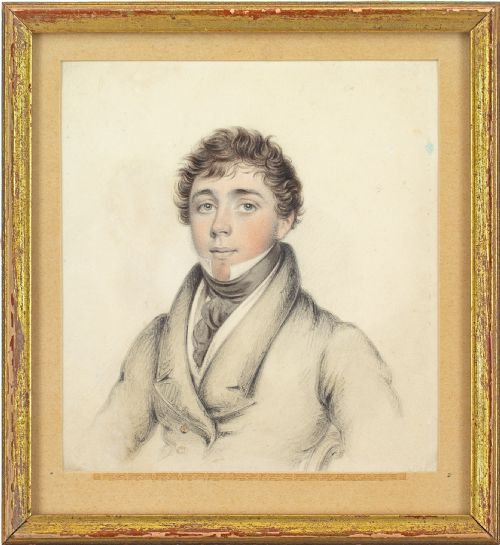 Early 19th-century English School, Portrait of a Gentleman - Antique Drawing