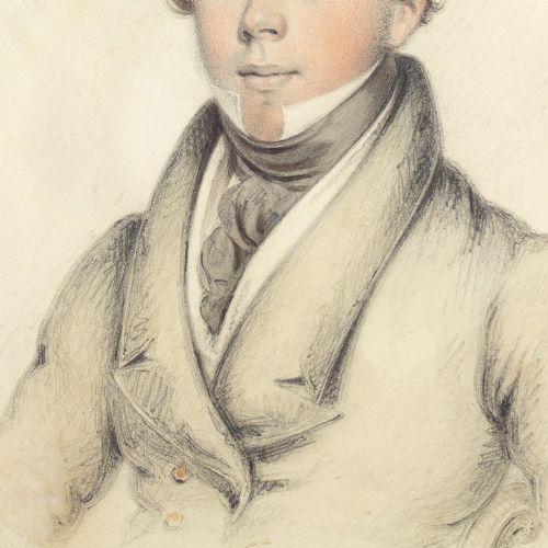 fig 2. Early 19th-Century English School, Portrait Of A Gentleman - Antique Drawing