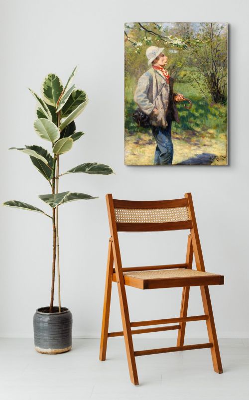 fig 1. Martin Ränike, The Whistling Artist - Antique Oil Painting
