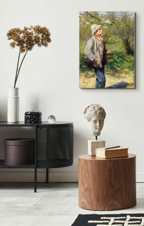 fig 3. Martin Ränike, The Whistling Artist - Antique Oil Painting