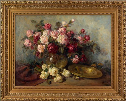 Kees Terlouw, Still Life with Roses - Oil Painting