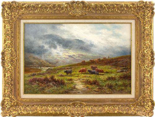Henry Hillingford Parker, Glen Falloch, Perthshire, Scotland - Antique Oil Painting