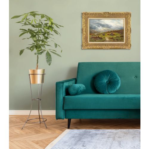 fig 3. Henry Hillingford Parker, Glen Falloch, Perthshire, Scotland - Antique Oil Painting