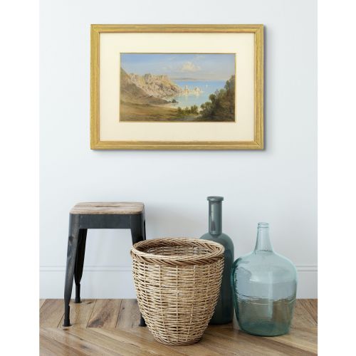 fig 3. George Lowthian Hall, Anstey Cove, Torquay, Devon - Antique Watercolour 