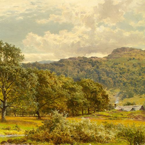 fig 6. Benjamin Williams Leader RA, On the Llugwy, Wales - Antique Oil Painting