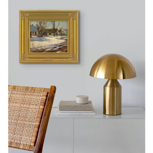 fig 2. Carlo Hornung-Jensen, Winter, Vigerslev, Copenhagen - Oil Painting