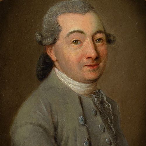 18THCENTURY DANISH SCHOOL MINIATURE PORTRAIT OF A GENTLEMAN ANTIQUE OIL PAINTING - ADDITIONAL PHOTO 5