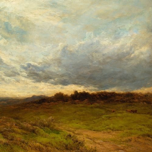fig 2. Alfred Walter Williams, Near Widecombe, Dartmoor, Devon - Antique Oil Painting