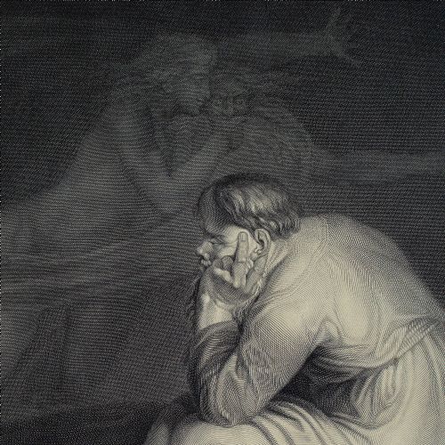 fig 6. Johan Frederik Clemens After Nicolai Abraham Abildgaard, Socrates - Antique Engraving 