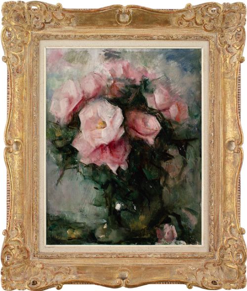 Jean Laudy, Still Life with Roses - Oil Painting