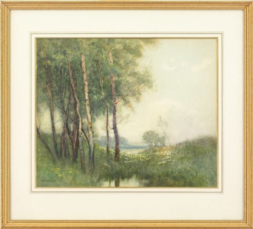 William Tatton Winter Rba, the Little Coppice - Antique Watercolour