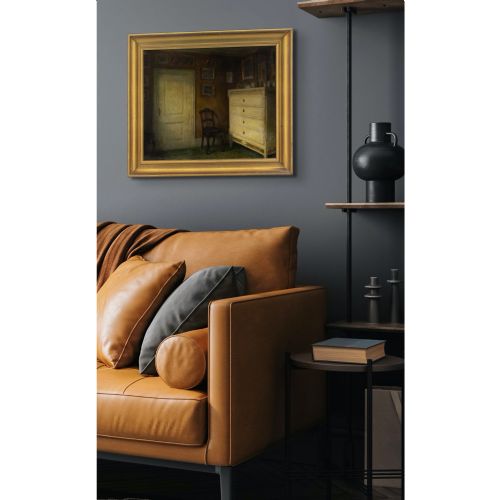 BERTEL HANSENSVANEKE INTERIOR OIL PAINTING - ADDITIONAL PHOTO 3