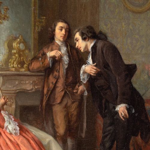 fig 5. Eugene Accard, The Charmer - Antique Oil Painting