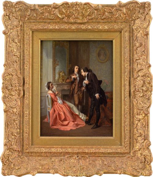 Eugene Accard, the Charmer - Antique Oil Painting
