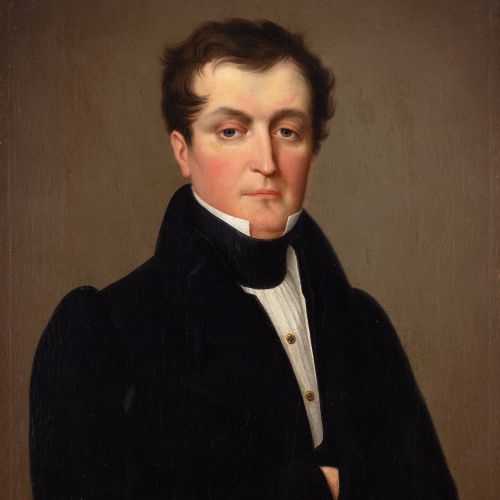 19THCENTURY ENGLISH SCHOOL PORTRAIT OF A GENTLEMAN ANTIQUE OIL PAINTING - ADDITIONAL PHOTO 6