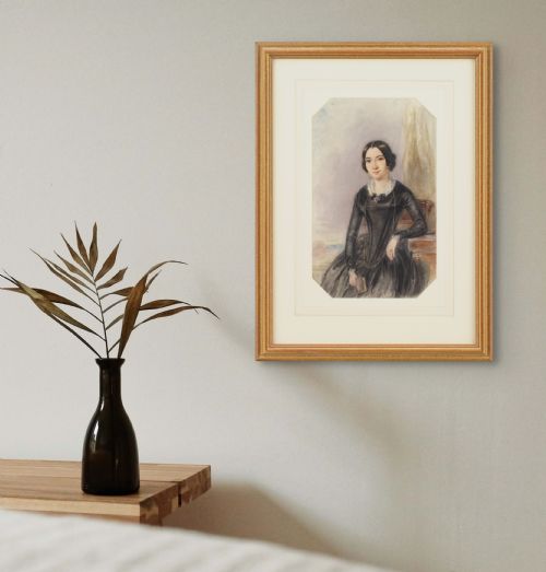 fig 1. Alfred Edward Chalon RA, Portrait Of A Lady - Antique Watercolour