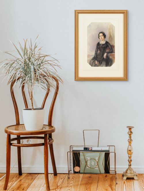 fig 4. Alfred Edward Chalon RA, Portrait Of A Lady - Antique Watercolour