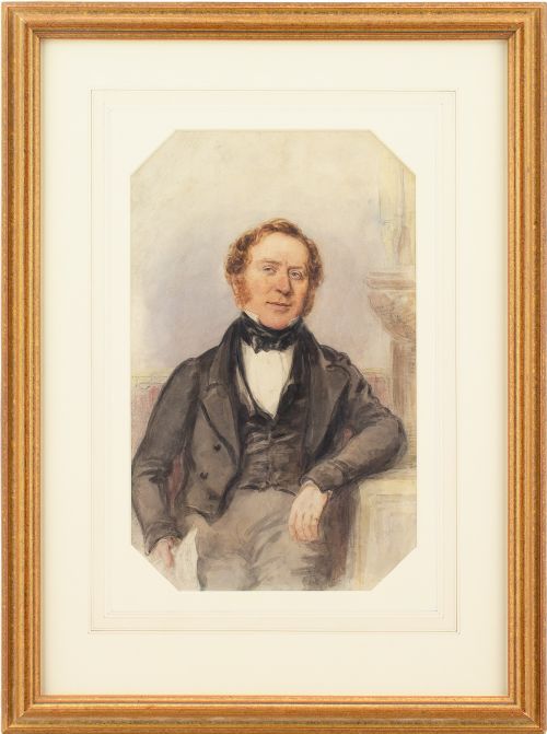 alfred edward chalon ra portrait of a gentleman - CATEGORY: ANTIQUE ART - DATED 19TH CENTURY