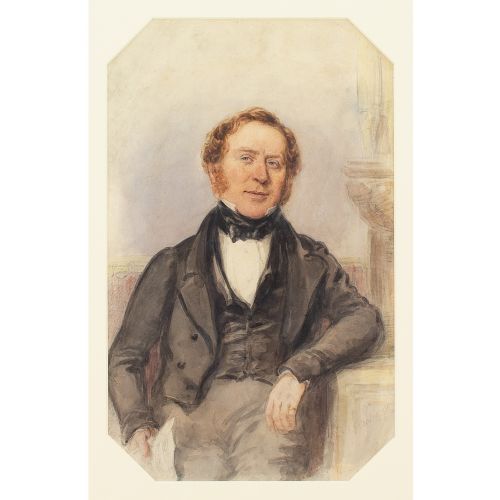 ALFRED EDWARD CHALON RA PORTRAIT OF A GENTLEMAN - ADDITIONAL PHOTO 1
