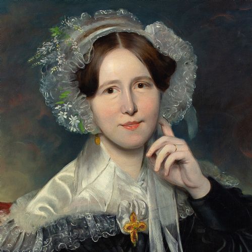EARLY 19THCENTURY ENGLISH SCHOOL PORTRAIT OF MARIA HUDSON ANTIQUE OIL PAINTING - ADDITIONAL PHOTO 5