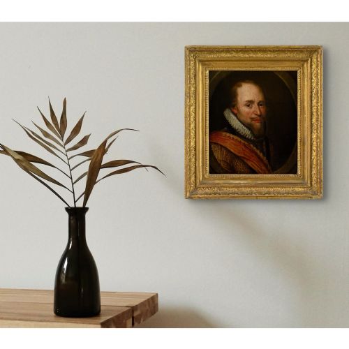 MICHIEL JANSZ VAN MIEREVELT FOLLOWER PORTRAIT OF MAURICE OF ORANGE ANTIQUE OIL PAINTING - ADDITIONAL PHOTO 1
