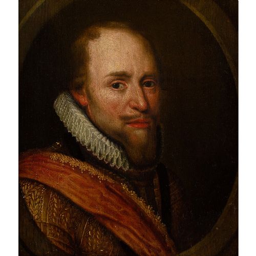 MICHIEL JANSZ VAN MIEREVELT FOLLOWER PORTRAIT OF MAURICE OF ORANGE ANTIQUE OIL PAINTING - ADDITIONAL PHOTO 2